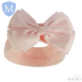 Baby Pink Headband With Glitter Bow (HB92) (Baby Headband) Mansuri